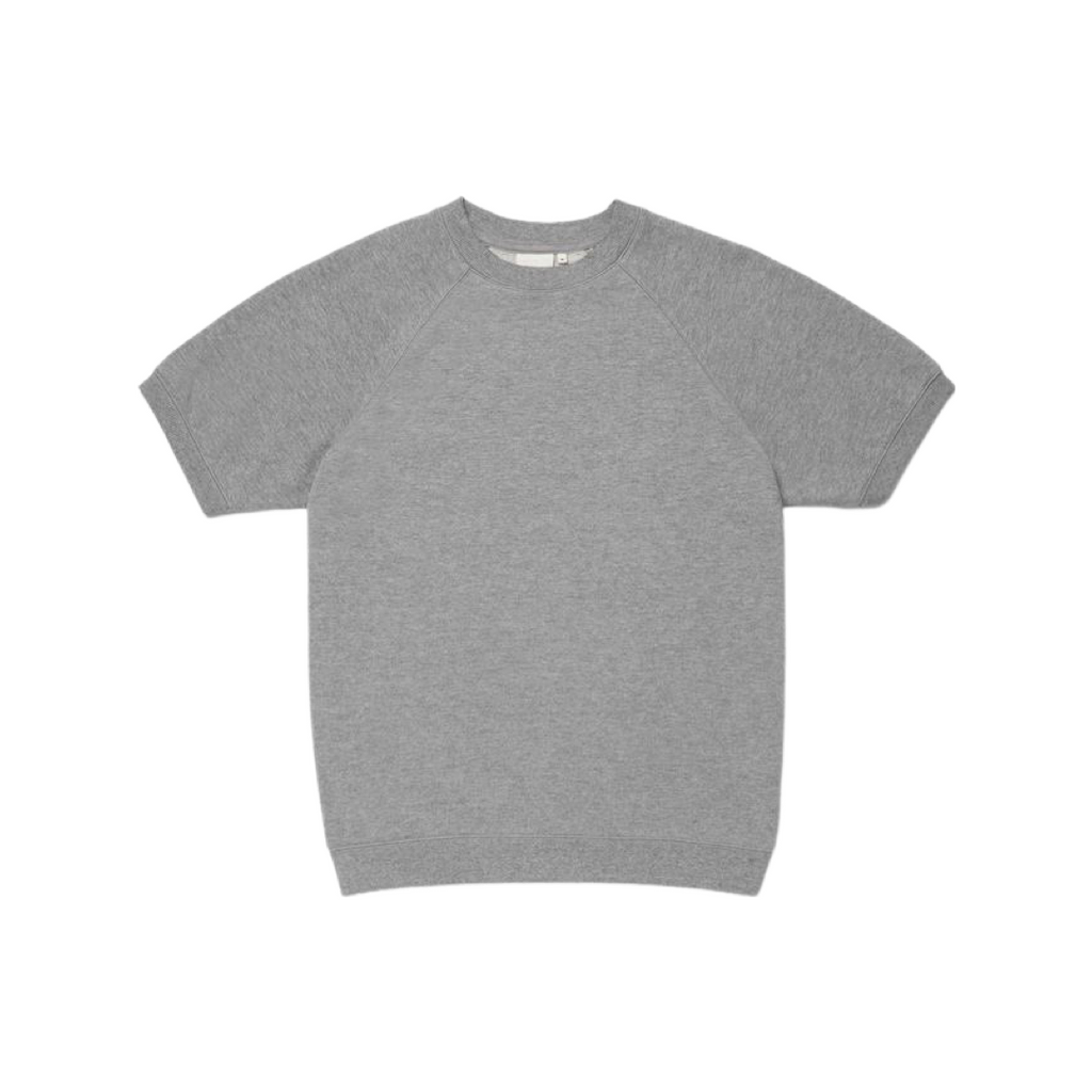 Grey short sleeve hot sale sweatshirt
